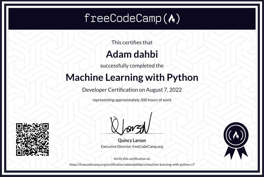 FreeCodeCamp ML